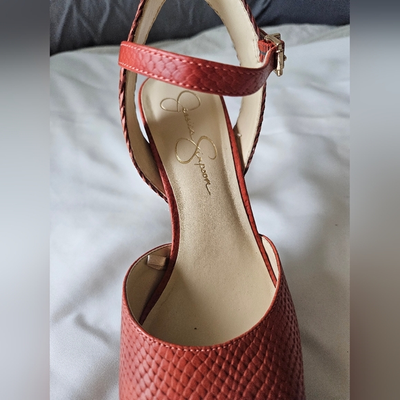 Gorgeous Jessica Simpson Orange Stilletos - Picture 3 of 6